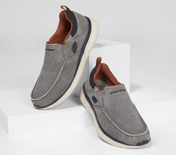 Skechers Men's Delson 2.0 Larwin Slip On - Gray