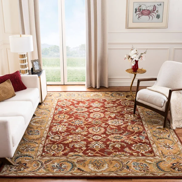 Safavieh Classic CL758K Area Rug - Rust/Camel, Size: 6 x 9 ft.