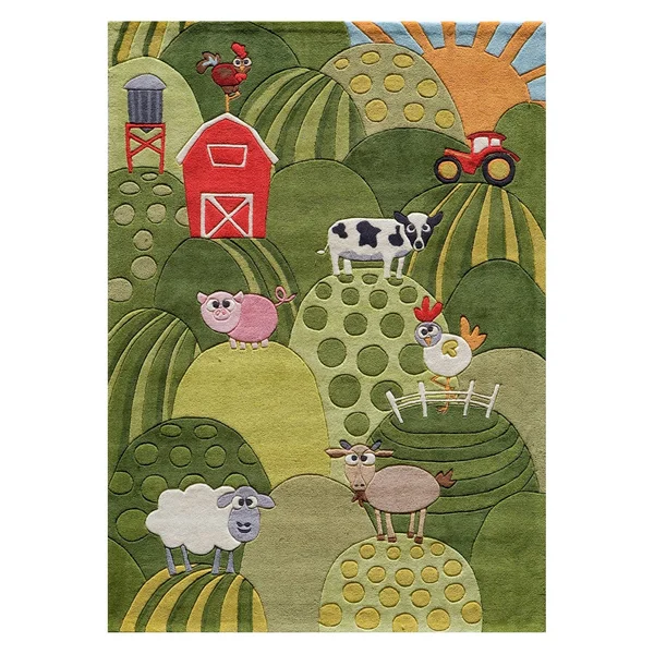 Momeni Lil Mo Whimsy Area Rug - Grass, 2& x 3&