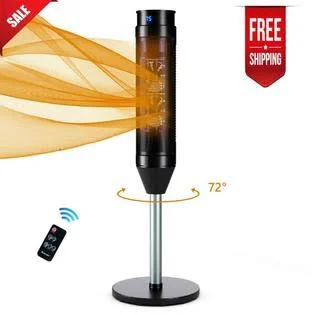 Costway 1500W Space Heater Remote Controlled Portable Oscillating Ceramic Pedestal Heat EP24155