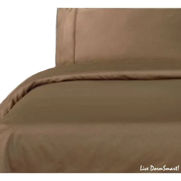 Taupe Full Duvet Cover Set 100% Cotton 300 Thread Count