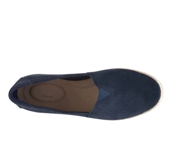 Clarks Danelly Sky Navy Suede - Women's, Size: 11 W, Blue