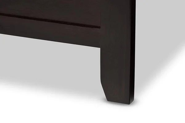 Baxton Studio Seconique Platform Bed - Dark Brown, Twin