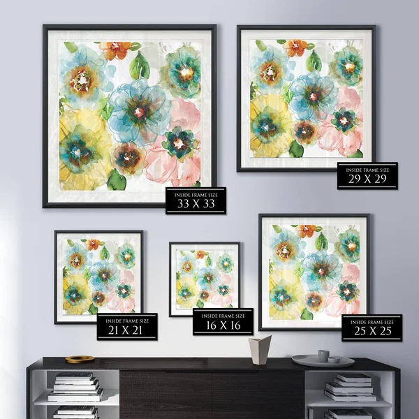 Blooming of Spring II -Framed Giclee Print - 30x30