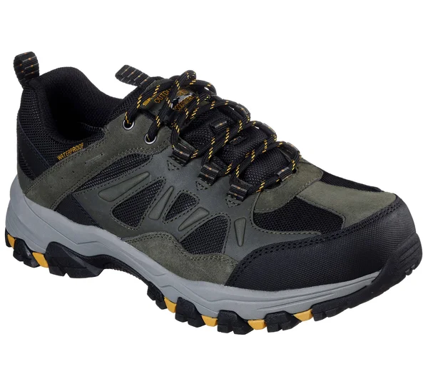 Skechers Men's Relaxed Fit Selmen Enago Hiking Shoe - Olive/Black