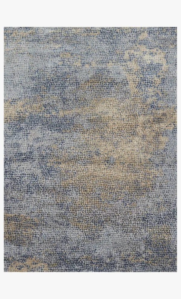 Loloi Patina PJ-05 7&10x22 Round Ocean, Gold Rug