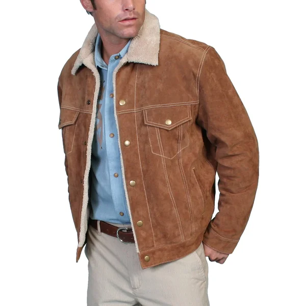 Scully Men's Boar Suede Western Jacket