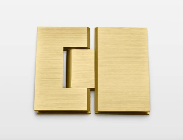 Glass Warehouse GW-GH-33-SB 33x22 W x 78x22 H Hinged Frameless Shower Door Finish: Satin Brass