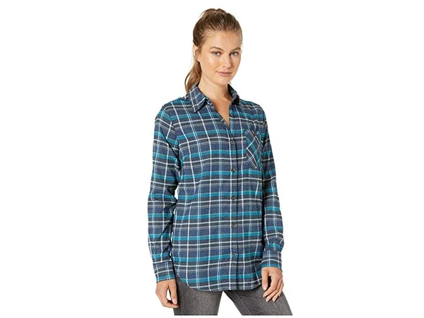 Outdoor Research Women's Kulshan Flannel Tunic - XL - Prussian Blue