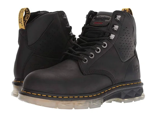 Dr. Martens Boots: Men's R24334001 Black Britton Steel Toe Work Boot