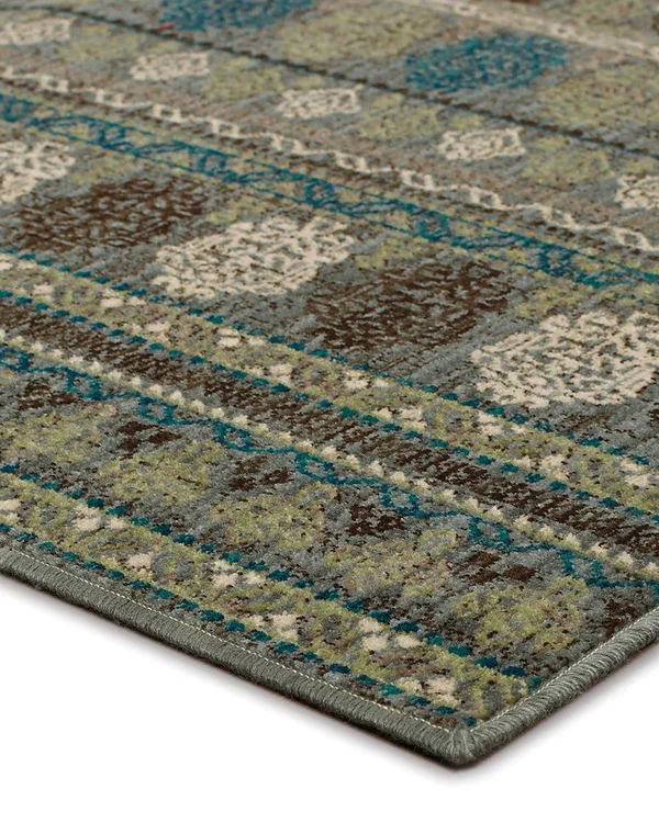 Tommy Bahama Vintage 591E2 2&7x22 x 9&4x22 Runner Blue - Blue Area Rug