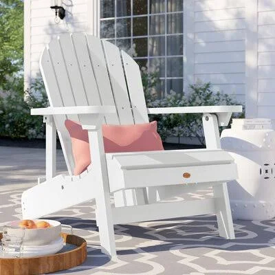 Anette Plastic Adirondack Chair Sol 72 Outdoor Color: White