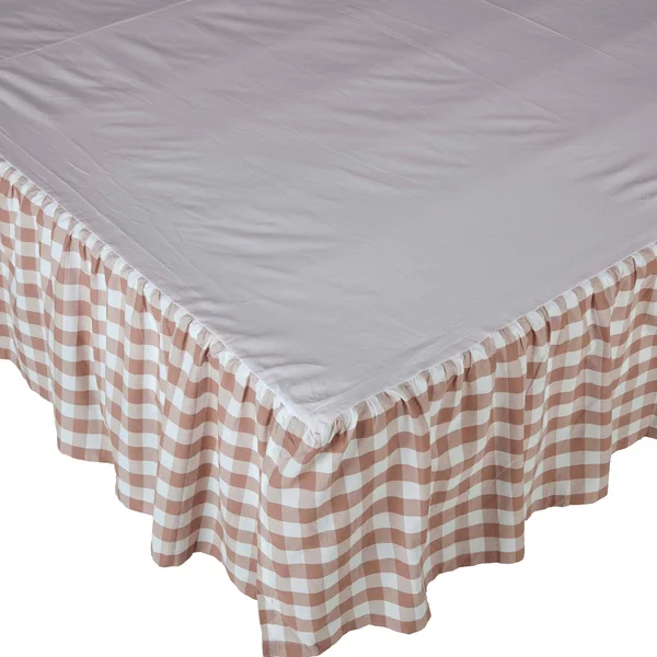 Annie Buffalo Portabella Check Queen Bed Skirt 60x80x16 VHC Brands