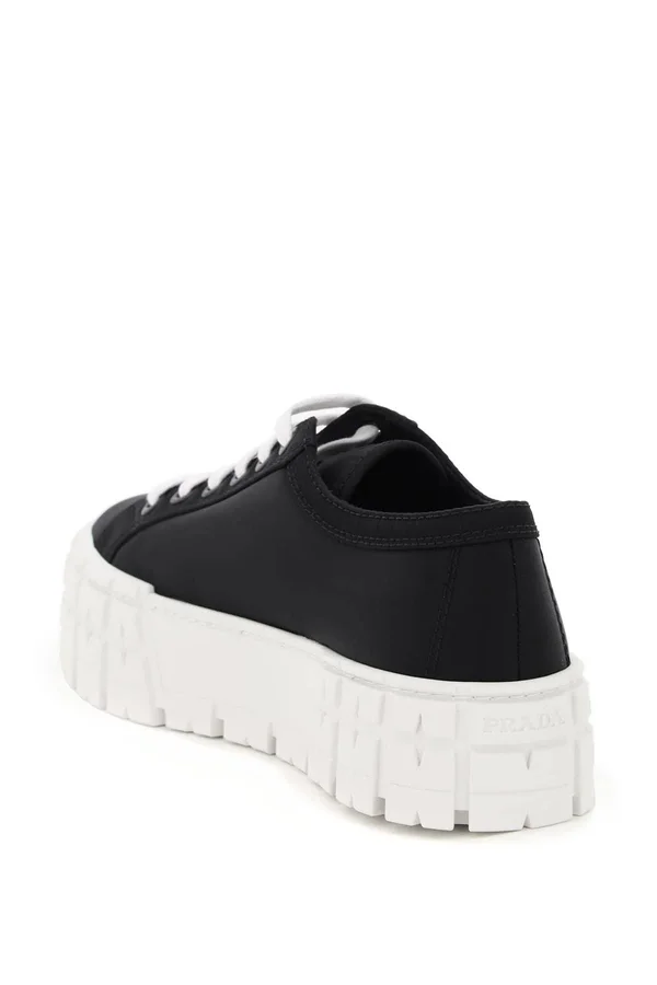 Prada Nylon Gabardine Sneakers, Women, Black, Size 40