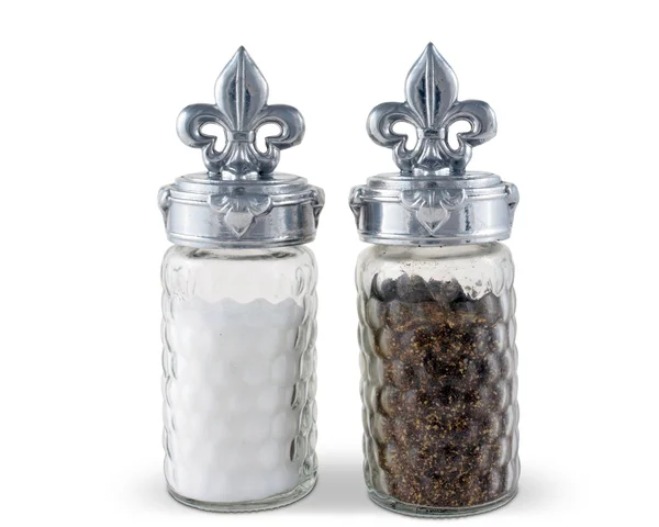 Arthur Court Fleur De Lis Salt and Pepper Set - 5.5 x 3.5"