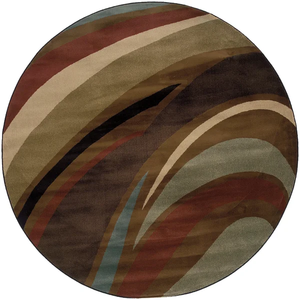 Oriental Weavers Hudson 2666F 6&7x22 x 9&6x22 Brown Area Rug