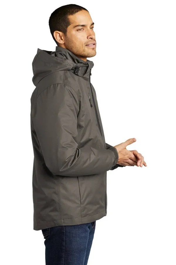 Port Authority Vortex Waterproof 3-in-1 Jacket. J332 (deep Smoke/Charcoal) M