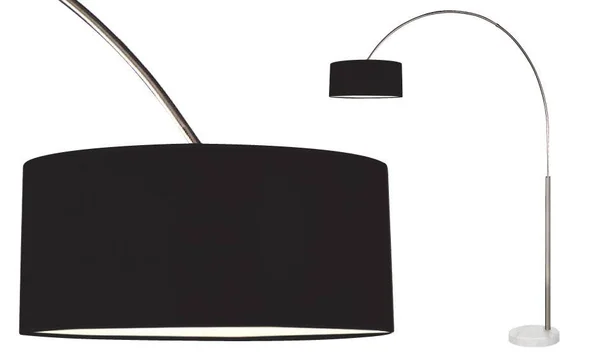 Sonneman 4097.13K - Arc Shade Floor Lamp, Satin Nickel