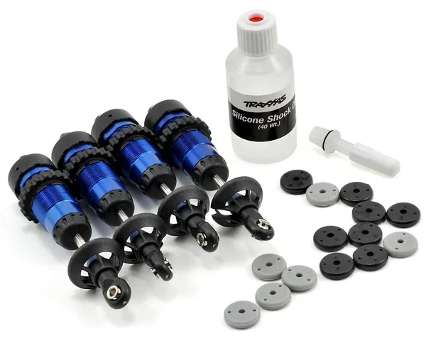 Traxxas 5460a - GTR Shocks - Aluminum, Blue-Anodized (4)