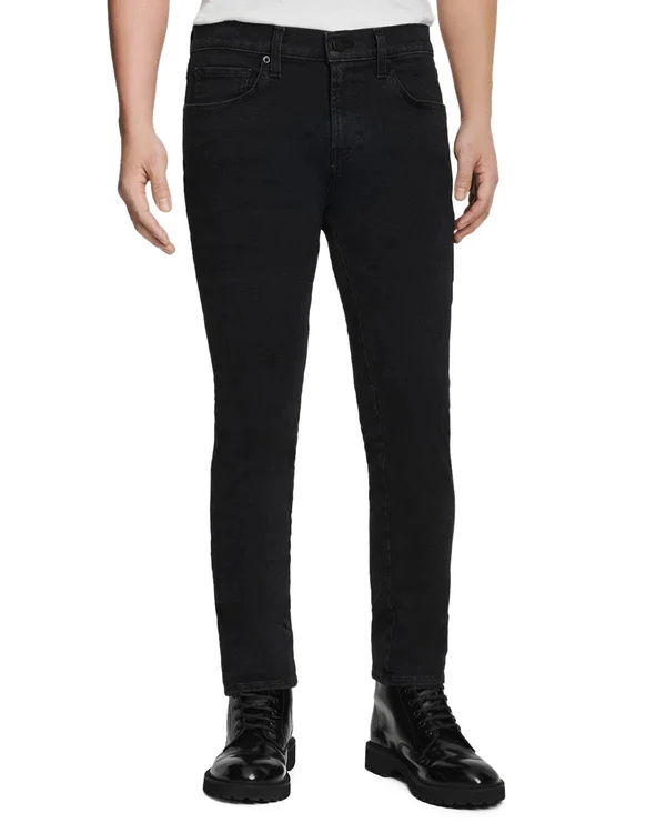 J Brand Mens Mick 32x22 Denim Mid-Rise Skinny Jeans Black 29
