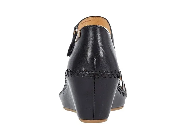 Pikolinos Women Margarita Strap Wedges Black 7.5-8