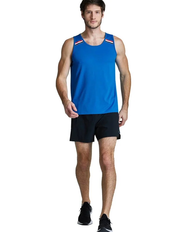 Fourlaps Dash Tank 2.0 Shoulder Stripe Bright Blue, XL