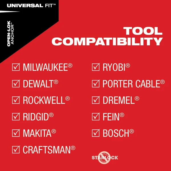 Milwaukee 49-25-1249 OPEN-LOK 2-1/2-Inch Titanium Enhanced Bi-Metal Multi-Material Blades, 10-Pack