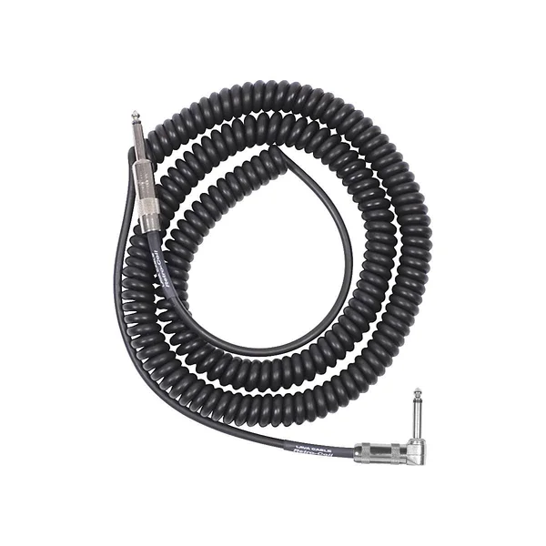 Lava Retro Coil 20-Foot Silent Instrument Cable Straight-Right Angle - Black