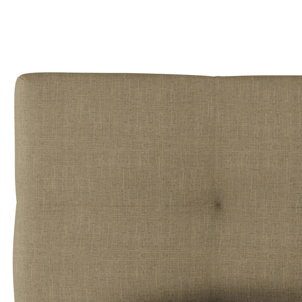 Twin Tufted Platform Bed in Zuma Linen Tan - Project 62