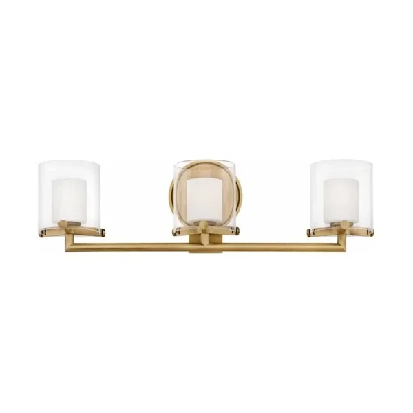 Hinkley Lighting 3 Light Rixon LED Bath, Heritage Brass - 5493HB-LL