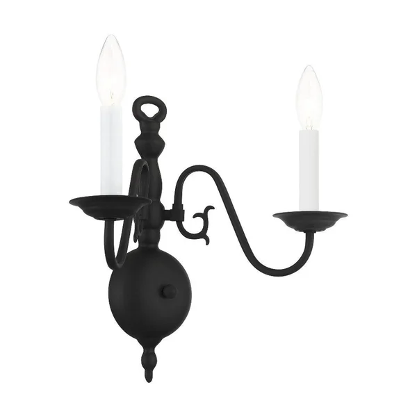 Livex Lighting 5002-07 Williamsburgh - 2 Light Wall Sconce Bronze