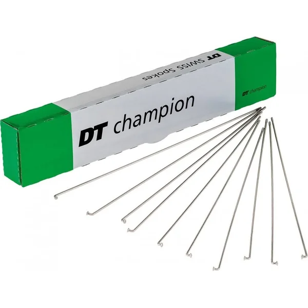 DT Swiss Champion 2.0 295mm Silver Spokes Box of 100