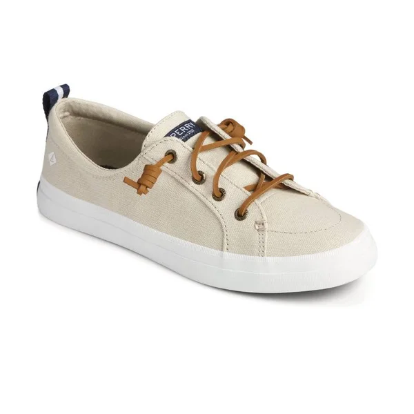 Women's Sperry Crest Vibe Linen Sneakers, Oat, Size 8 1/2
