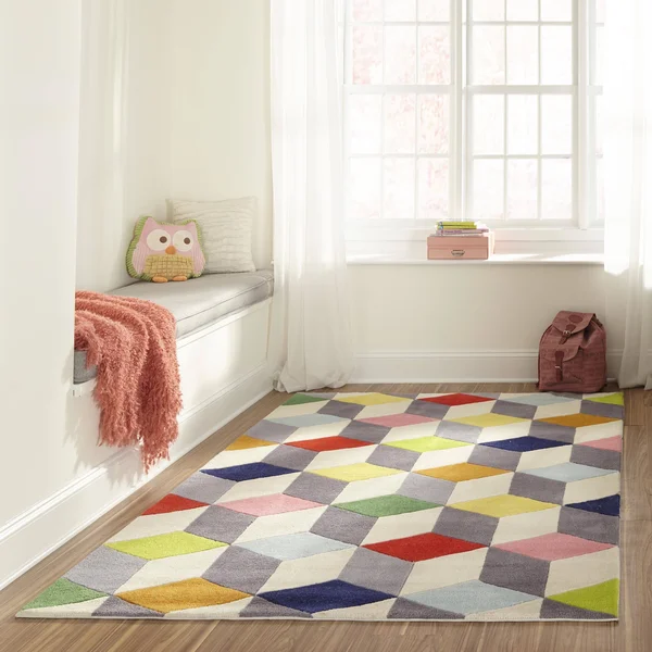 Momeni Lil Mo Hipster Area Rug, Multi, 5& x 5& Round