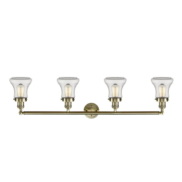 Innovations Lighting Bellmont 4 Light Bath Vanity Light 215 AB S G192 (Antique Brass)