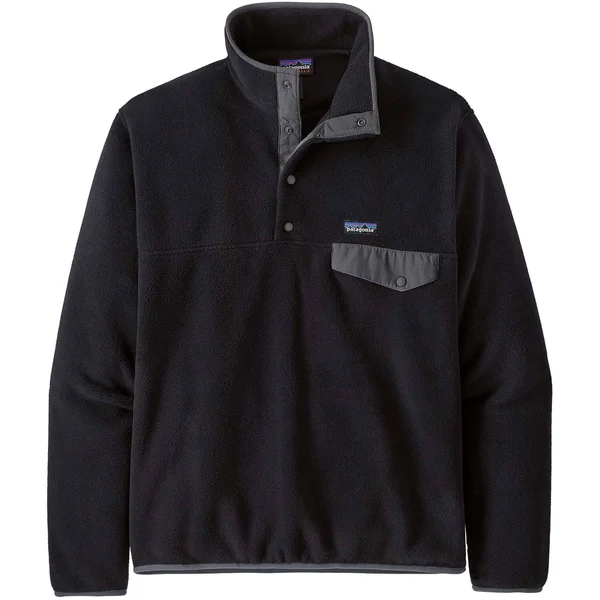 Patagonia Men's Lightweight Synchilla Snap-T Fleece Pullover - Black