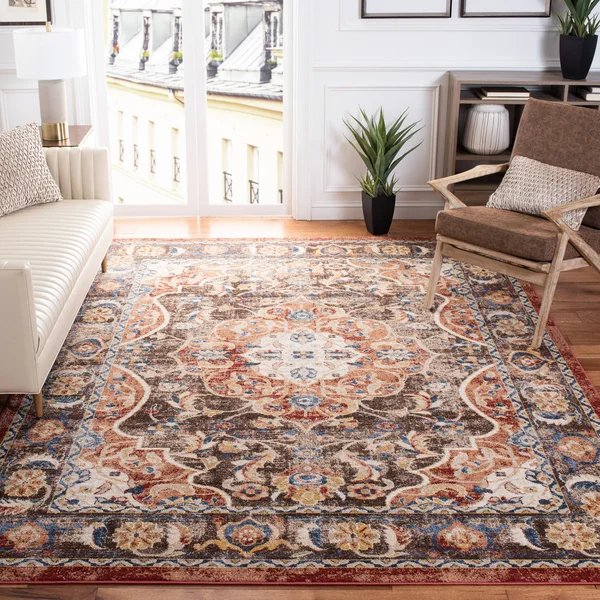 Safavieh Bijar Brown & Rust 8& x 10& Rug