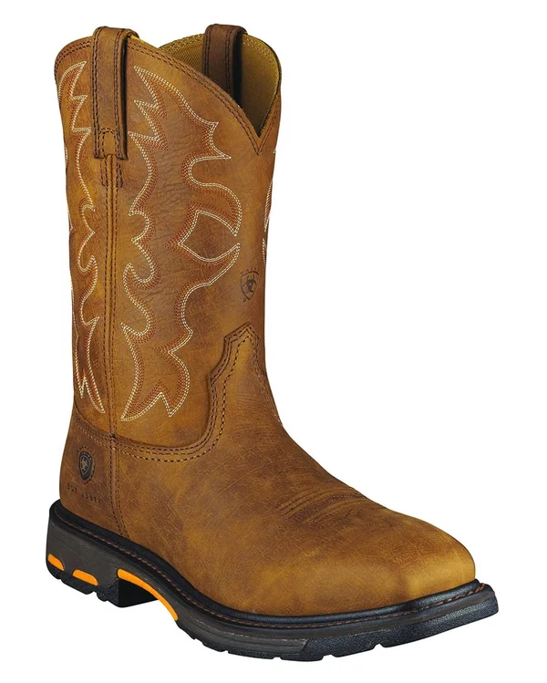 Ariat Men's Workhog Rugged Bark Square Steel Toe Work Boot
