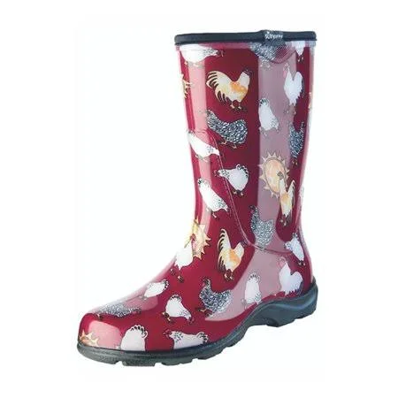 Principle Plastics 5016CBR10 Sloggers Boot Rain/gard Women Red Sz10 - Women's, Size: One Size