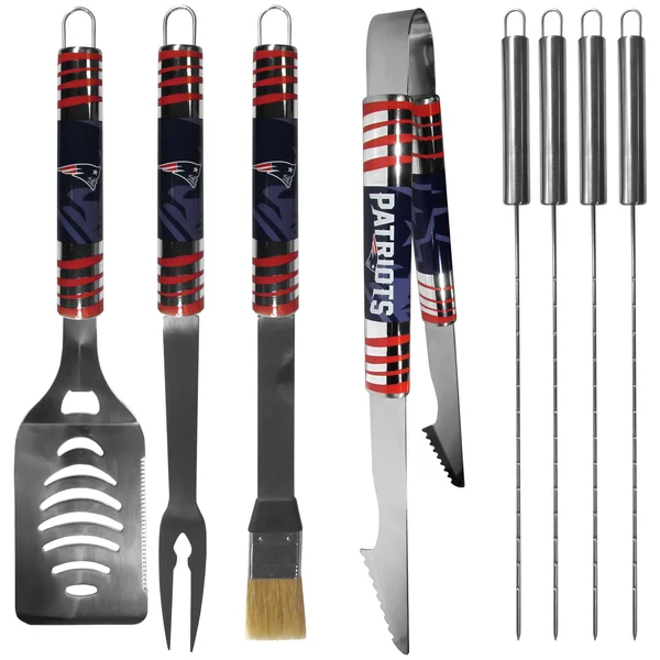 New England Patriots 8 PC Tailgater BBQ Set