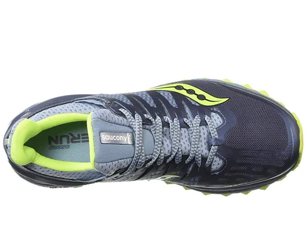 Saucony Women's Xodus ISO 3 Trail Running Shoe - Size: 12 B(M) US, Grey/Citron