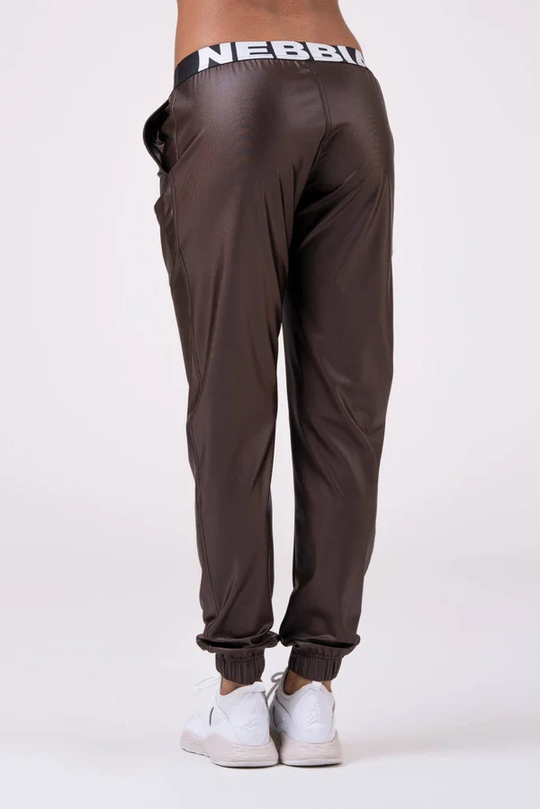 Nebbia Sports Drop Crotch Pants 529 Brown - L