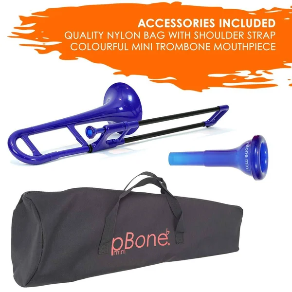 Jiggs Mini pBone Plastic Trombone - Blue