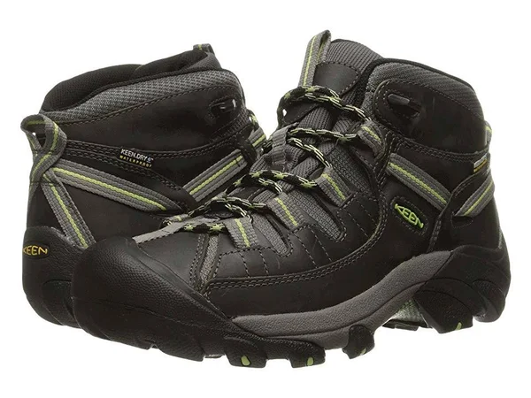 Keen Women's Waterproof Hiking Boots Targhee II Mid, 5, Raven/Opaline