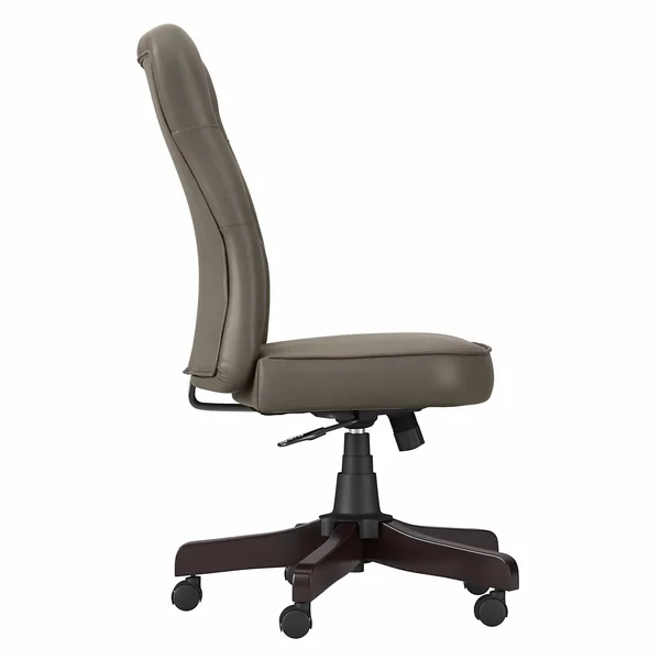 Key West High Back Tufted Office Chair by Bush Furniture - Light Gray