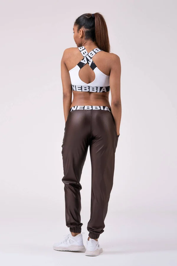 Nebbia Sports Drop Crotch Pants 529 Brown - L