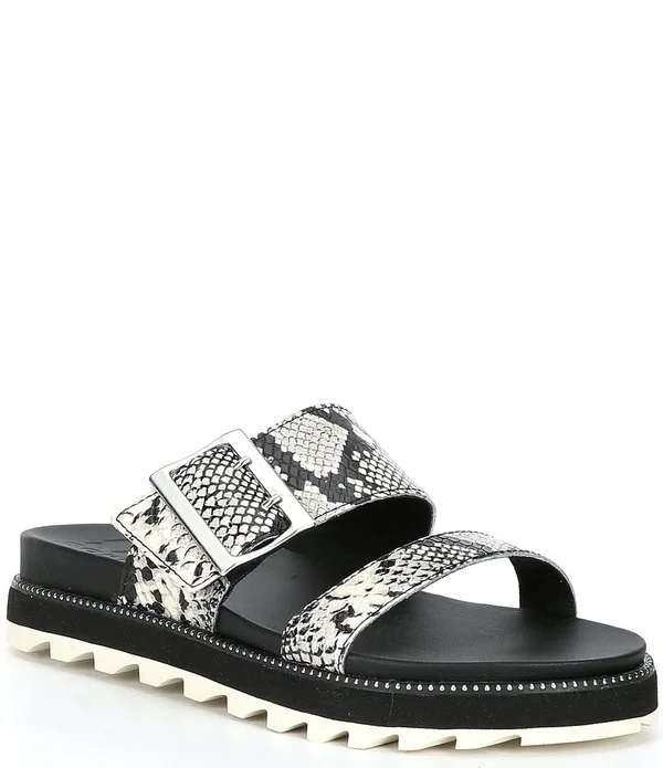 Sorel Women's Roaming Buckled Slide Sandals - Snake