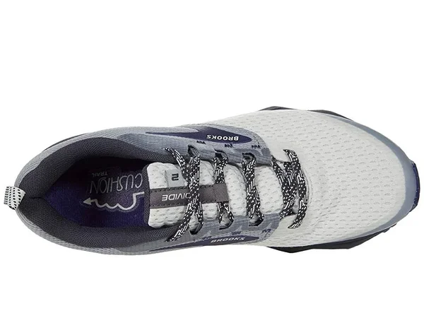 Brooks Women's Divide 2 - Grey - Dawn, Blue Ribbon