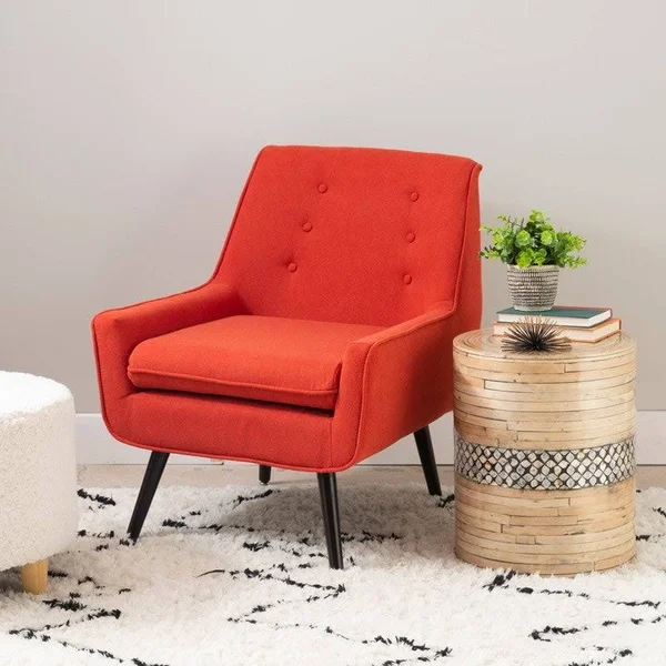 Linon Liz Pimento Chair - Orange