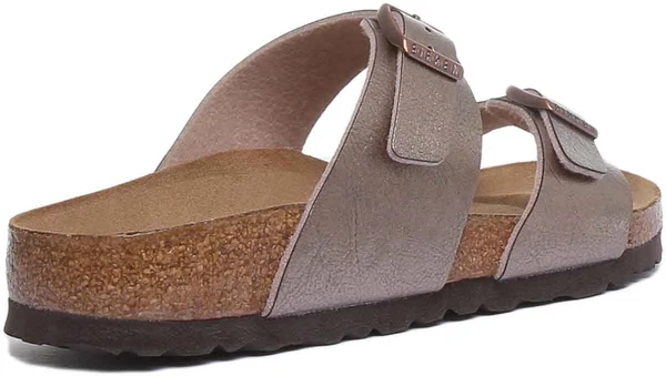 Birkenstock Sydney Birko-Flor Graceful Taupe Two-Strap Sandals